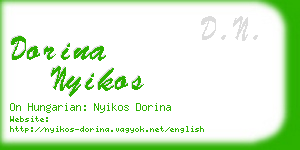 dorina nyikos business card